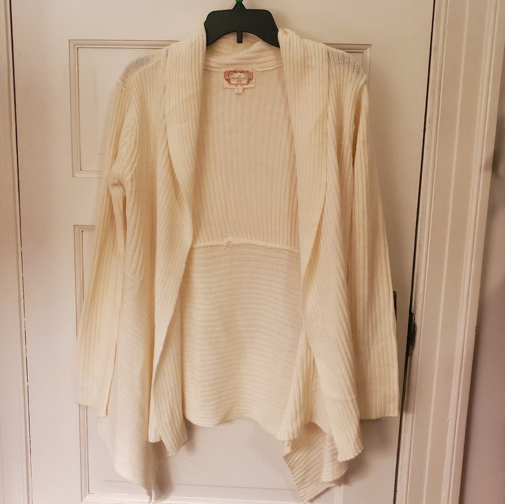 Cream Colored size Large sweater